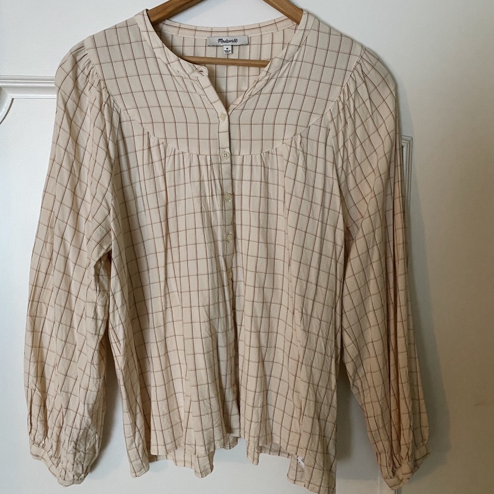Madewell Windowpane Button-Up Shirt